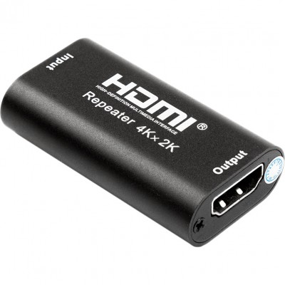 Ретранслятор POWERPLANT HDMI - HDMI 4K/30hz HDRE1 Black (CA912537) Ретранслятор POWERPLANT HDMI - HDMI 4K/30hz HDRE1 Black (CA912537)
