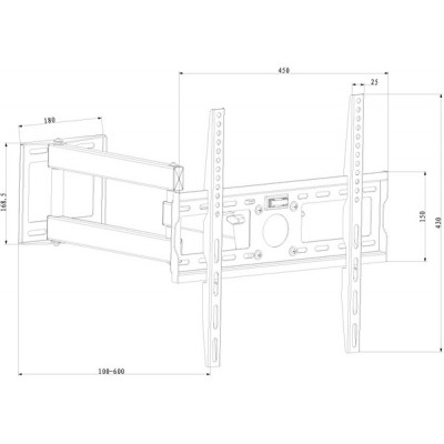 Кронштейн X-Digital STEEL SA345 Black Кронштейн X-Digital STEEL SA345 Black
