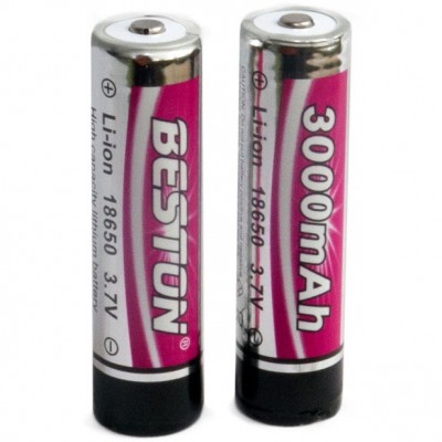 Акумулятори BESTON 18650 3000mAh Li-ion 2шт з захистом (AAB1848)