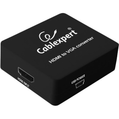 Перехідник CABLEXPERT HDMI - VGA Black (DSC-HDMI-VGA-001) Перехідник CABLEXPERT HDMI - VGA Black (DSC-HDMI-VGA-001)