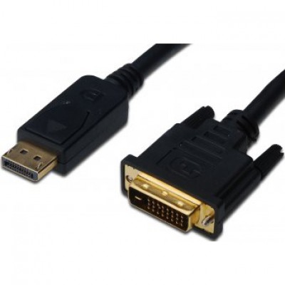 Кабель DIGITUS DisplayPort-DVI-D (AM/AM) (AK-340301-020-S) Кабель DIGITUS DisplayPort-DVI-D (AM/AM) (AK-340301-020-S)