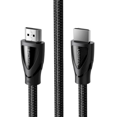 Кабель UGREEN HD140 8K HDMI 2.1 Cable Braided 1m Black (UGR-80401) Кабель UGREEN HD140 8K HDMI 2.1 Cable Braided 1m Black (UGR-80401)