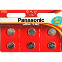 Батарейки PANASONIC CR2025 6шт. (CR-2025EL/6B) Батарейки PANASONIC CR2025 6шт. (CR-2025EL/6B)