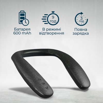 Портативна акустика PROMATE Hook Black (hook.black) Портативна акустика PROMATE Hook Black (hook.black)