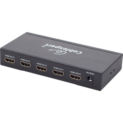 Розгалужувач CABLEXPERT HDMI - 4 x HDMI Black (DSP-4PH4-02) Розгалужувач CABLEXPERT HDMI - 4 x HDMI Black (DSP-4PH4-02)