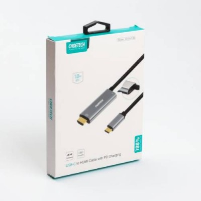Кабель CHOETECH USB-C-HDMI XCH-M180GY Кабель CHOETECH USB-C-HDMI XCH-M180GY
