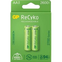 Акумулятори GP AA ReCyko Battery 2600mAh AA 2шт (270ААHCE-EB2(Recyko) / 4891199186370) Акумулятори GP AA ReCyko Battery 2600mAh AA 2шт (270ААHCE-EB2(Recyko) / 4891199186370)