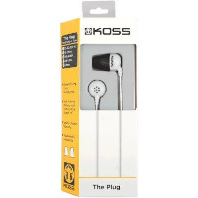 Навушники KOSS The Plug White Навушники KOSS The Plug White