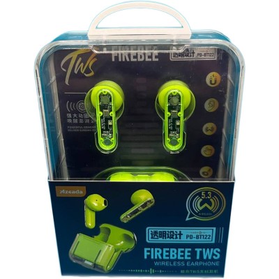 Гарнітура PRODA Azeada Firebee TWS BT-122 Green (PD-BT122-GRN)