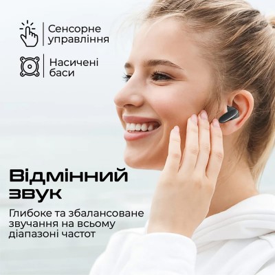 Гарнітура PROMATE Lush Black (lush.black)