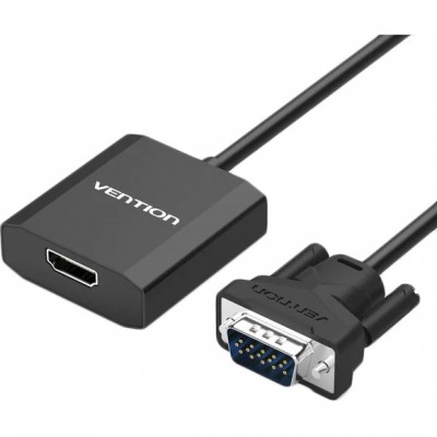 Перехідник VENTION HDMI-VGA 0.15 м Black (ACEB0) Перехідник VENTION HDMI-VGA 0.15 м Black (ACEB0)