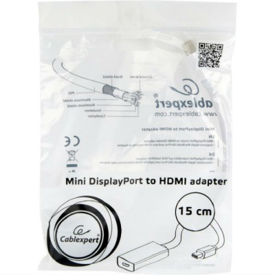 Адаптер CABLEXPERT Mini DisplayPort - HDMI (A-mDPM-HDMIF-02-W)