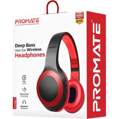 Гарнітура Promate LaBoca Bluetooth 5.0 Red (laboca.red) Гарнітура Promate LaBoca Bluetooth 5.0 Red (laboca.red)