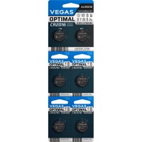Батарейки VEGAS CR2016 Optimal VСR-2016BL6-OP Батарейки VEGAS CR2016 Optimal VСR-2016BL6-OP