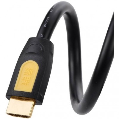 Кабель UGREEN HD101 HDMI Round Cable 3m Yellow/Black (UGR-10130)