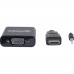 Перехідник INTRACOM Manhattan VGA F - HDMI M з аудіо RTL Black (151450)