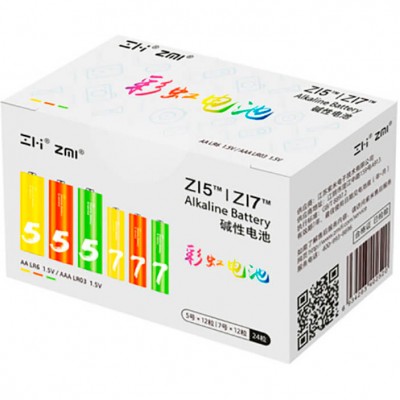 Батарейки ZMI Rainbow Z15AA/Z17AAA 12 шт/12 шт Батарейки ZMI Rainbow Z15AA/Z17AAA 12 шт/12 шт