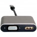 Адаптер EXTRADIGITAL USB Type-C - HDMI / VGA 0.15 м (KBV1743)