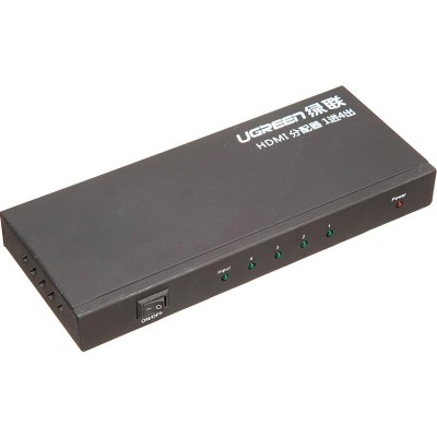 Спліттер UGREEN HDMI 1x4 HDMI Amplifier Splitter Black (40202) Спліттер UGREEN HDMI 1x4 HDMI Amplifier Splitter Black (40202)