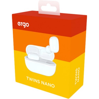 Гарнітура ERGO BS-510 Twins Nano White (BS-510W) Гарнітура ERGO BS-510 Twins Nano White (BS-510W)
