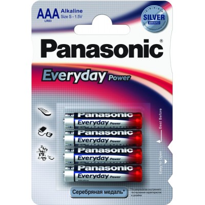 Батарейки PANASONIC LR03 Everyday Power 1x4 шт Батарейки PANASONIC LR03 Everyday Power 1x4 шт
