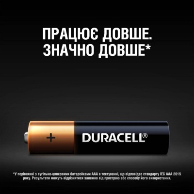 Батарейки DURACELL LR03 MN2400 уп. 1х10 шт. (5002509) Батарейки DURACELL LR03 MN2400 уп. 1х10 шт. (5002509)