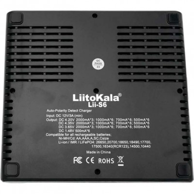 Зарядний пристрій LIITOKALA Lii-S6 Зарядний пристрій LIITOKALA Lii-S6