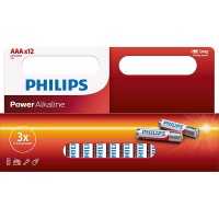 Батарейки PHILIPS Power Alkaline AAA 12 шт (LR03P12W/10) Батарейки PHILIPS Power Alkaline AAA 12 шт (LR03P12W/10)