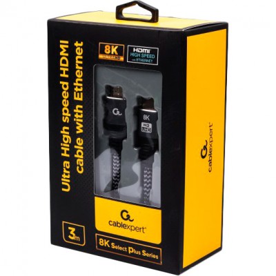 Кабель CABLEXPERT HDMI-HDMI V.2.1 3 м Black (CCB-HDMI8K-3M) Кабель CABLEXPERT HDMI-HDMI V.2.1 3 м Black (CCB-HDMI8K-3M)