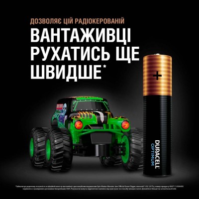 Батарейки DURACELL Optimum LR03 KPD лужні (5015596) 4 шт Батарейки DURACELL Optimum LR03 KPD лужні (5015596) 4 шт