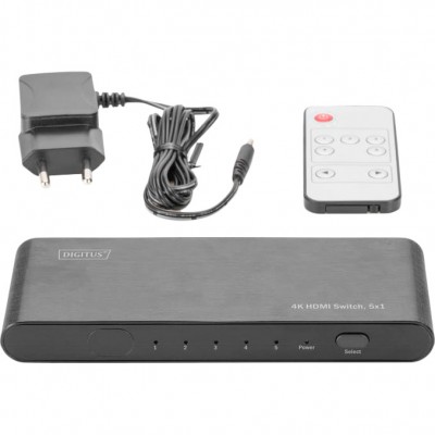 Відеокомутатор DIGITUS UHD HDMI, 4K (DS-45317) Відеокомутатор DIGITUS UHD HDMI, 4K (DS-45317)
