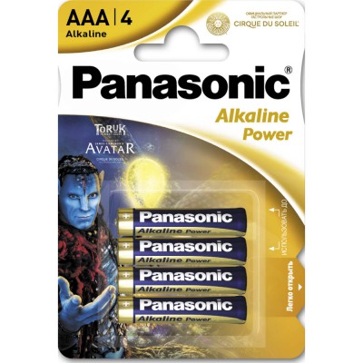 Батарейки PANASONIC Alkaline Power Cirque Du Soleil LR03 (LR03REB/4BPRCDS)