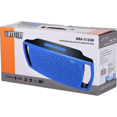 Портативна акустика MYSTERY MBA-512UB Blue Портативна акустика MYSTERY MBA-512UB Blue