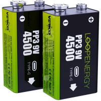 Акумулятор VERICO Loop Energy 9V Крона USB Type-C 500mAh Li-ion 2шт./уп (1UDBT-A3WEB2-NN) Акумулятор VERICO Loop Energy 9V Крона USB Type-C 500mAh Li-ion 2шт./уп (1UDBT-A3WEB2-NN)