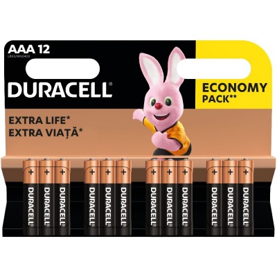 Батарейки DURACELL LR03 MN2400 алкалінові (81545432) 12 шт