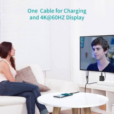Кабель CHOETECH USB-C-HDMI XCH-M180GY Кабель CHOETECH USB-C-HDMI XCH-M180GY