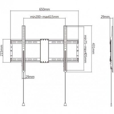 Кронштейн GEMBIRD WM-80F-01
