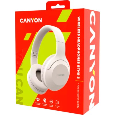 Гарнітура CANYON BTHS-3 Beige (CNS-CBTHS3BE) Гарнітура CANYON BTHS-3 Beige (CNS-CBTHS3BE)