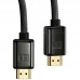 Кабель BASEUS HDMI M - M, 2m, V2.1 8K, HD Series Zinc alloy Black (WKGQ000101)