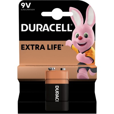 Батарейка DURACELL 9V MN1604 KPN алкалінова (5000394993563)