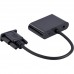 Кабель CABLEXPERT VGA - HDMI + VGA + аудіо 3.5 мм Black (A-VGA-HDMI-02)
