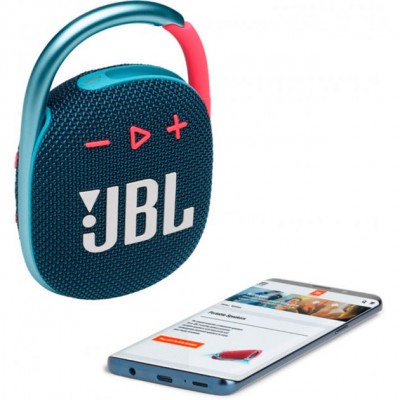 Портативна акустика JBL Clip 4 Blue Coral (JBLCLIP4BLUP) Портативна акустика JBL Clip 4 Blue Coral (JBLCLIP4BLUP)