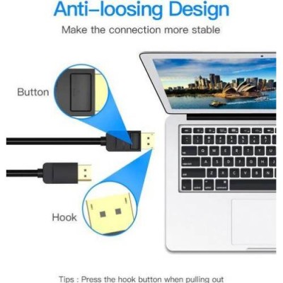 Кабель VENTION DisplayPort v1.2 1 м Black (HACBF) Кабель VENTION DisplayPort v1.2 1 м Black (HACBF)