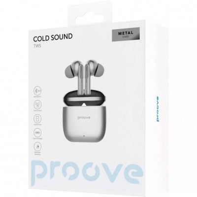 Гарнітура PROOVE Cold Sound TWS (49210silver/white) Гарнітура PROOVE Cold Sound TWS (49210silver/white)