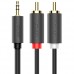 Кабель UGREEN AV102 mini-jack 3.5 мм - 2RCA 3 м Gray (10512)