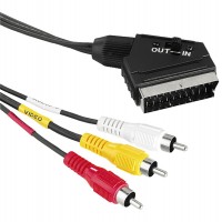 Кабель HAMA Scart - 3 RCA, 1,5 м (In/Out) (122163) Кабель HAMA Scart - 3 RCA, 1,5 м (In/Out) (122163)