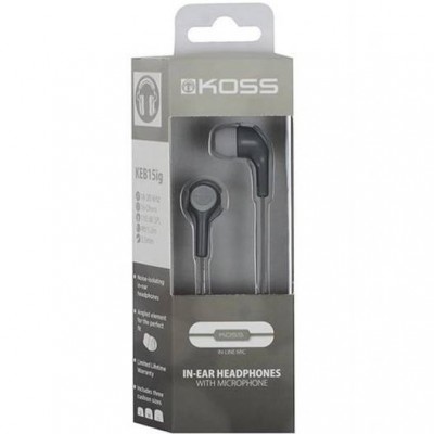 Гарнітура KOSS KEB15iGRY Mic Grey (195033.101) Гарнітура KOSS KEB15iGRY Mic Grey (195033.101)