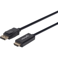 Кабель INTRACOM Manhattan DisplayPort M - HDMI M 1 м Black (153195) Кабель INTRACOM Manhattan DisplayPort M - HDMI M 1 м Black (153195)