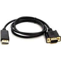 Кабель POWERPLANT DisplayPort (M) - VGA (M) 1 м (CA911882) Кабель POWERPLANT DisplayPort (M) - VGA (M) 1 м (CA911882)