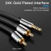 Кабель VENTION AUX 3.5 мм M-2xRCA M 2 м Black (BCFBH)